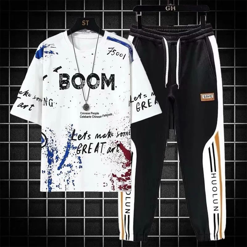 Drop Shoulder Mash T-Shirt and Trouser | Nazmas Lowest Price BD
