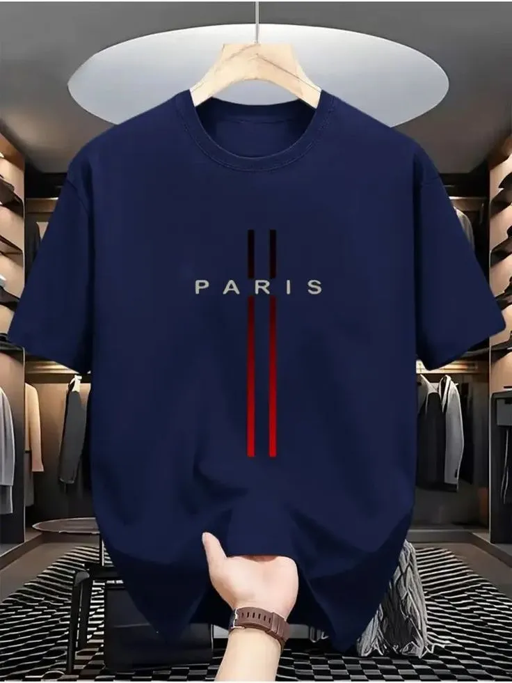 Drop Shoulder  with DTF Print All-Season Minimalist Deluxe T-Shirt