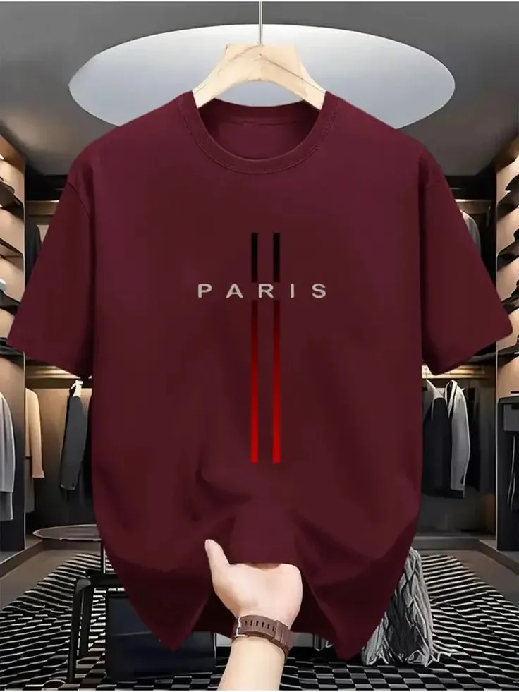 Drop Shoulder  with DTF Print Durable Casual Luxury T-Shirt