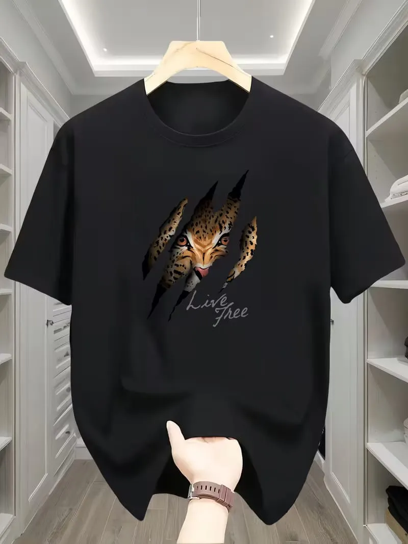 Drop Shoulder  with DTF Print High-Density Street-Style Deluxe T-Shirt