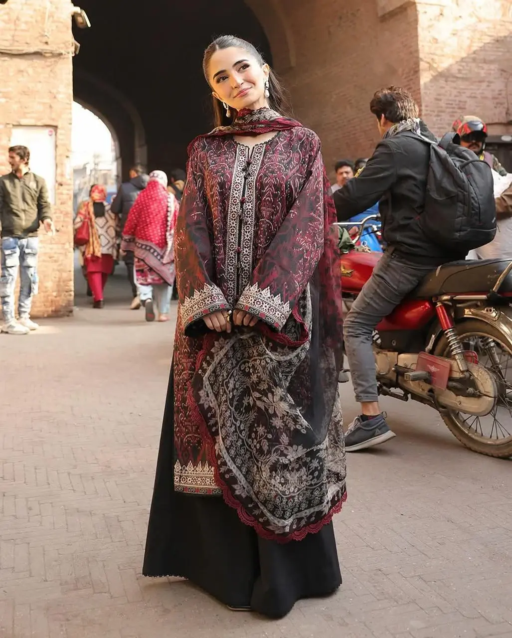 Dubai Silk Digital Print - Stylish Three Piece