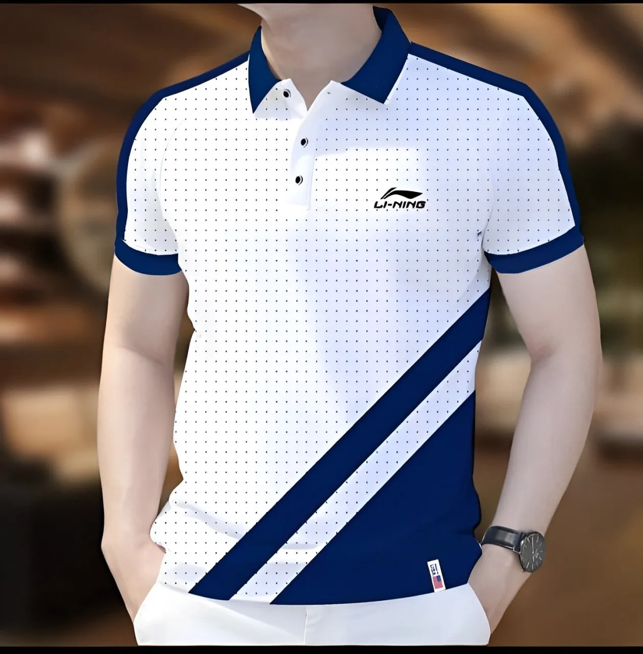 Durable New Style Polo Shirt Fine Stitching