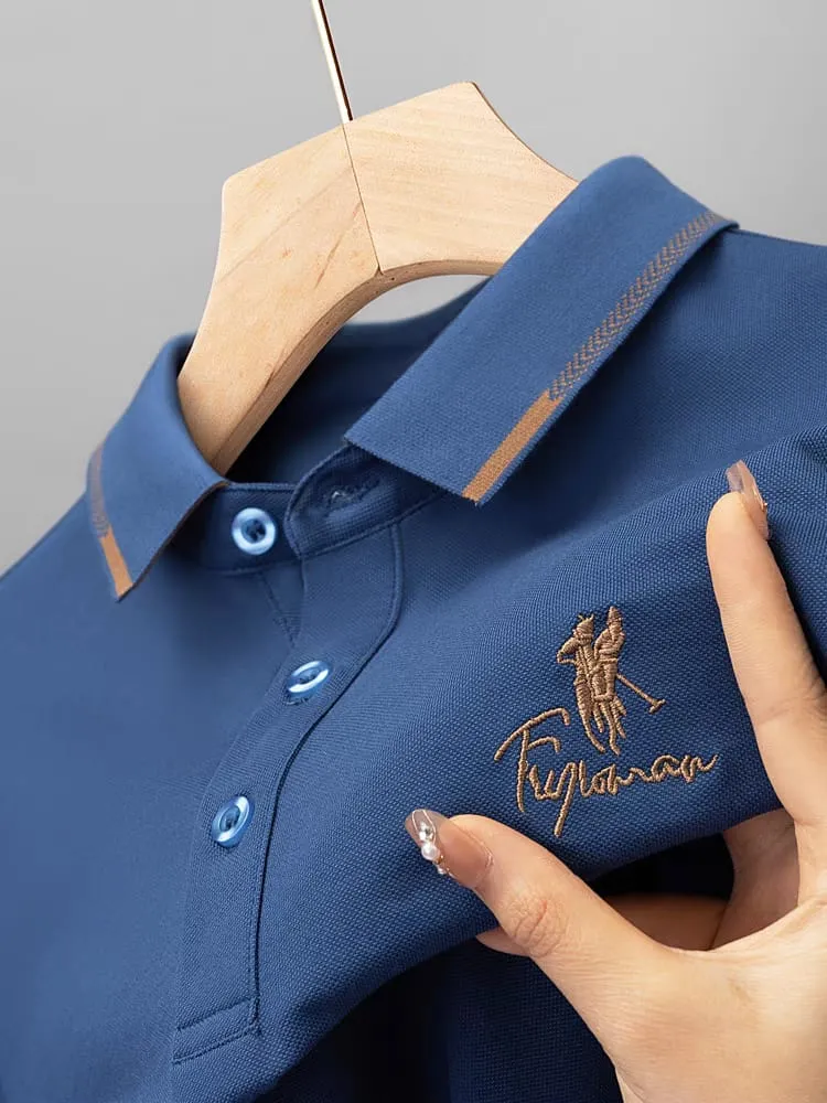 Durable Premium Cotton Polo Shirt Fine Stitch Finish