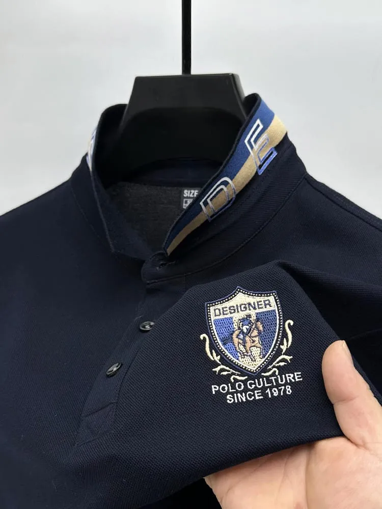 Durable Premium Cotton Polo Shirt Neat Stitch Finish