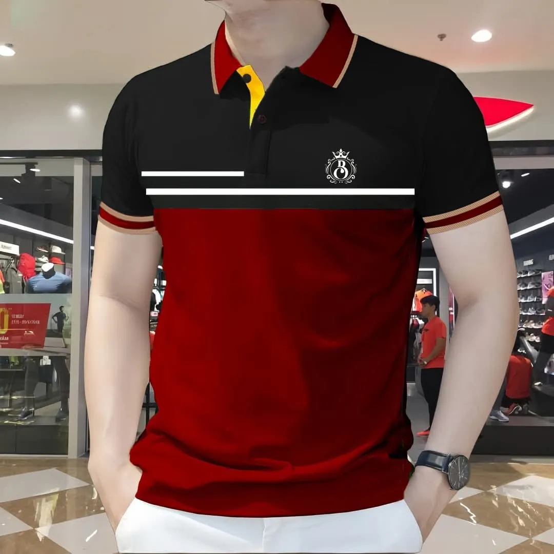 Durable Stylish Polo Shirt Fine Stitching Design