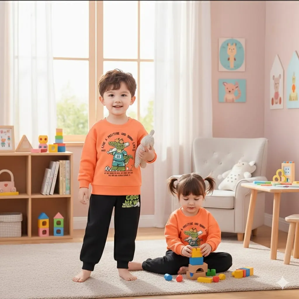 Lowest Price Nazmas Kids Sweatshirt Set boys girls (শুধুমাত্র একটি সেট বা একজন শিশুর ড্রেস)