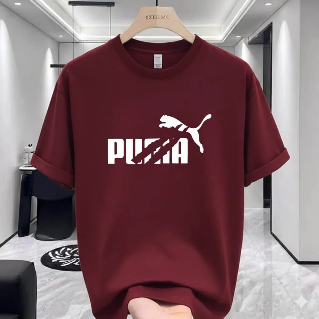 Elegant Athletic Premium Drop Shoulder with DTF Print T-Shirt
