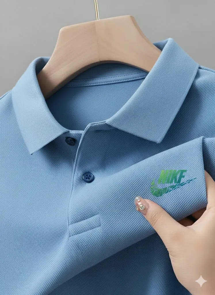 Elegant Formal Solid Polo Shirt Stylish Men Appeal
