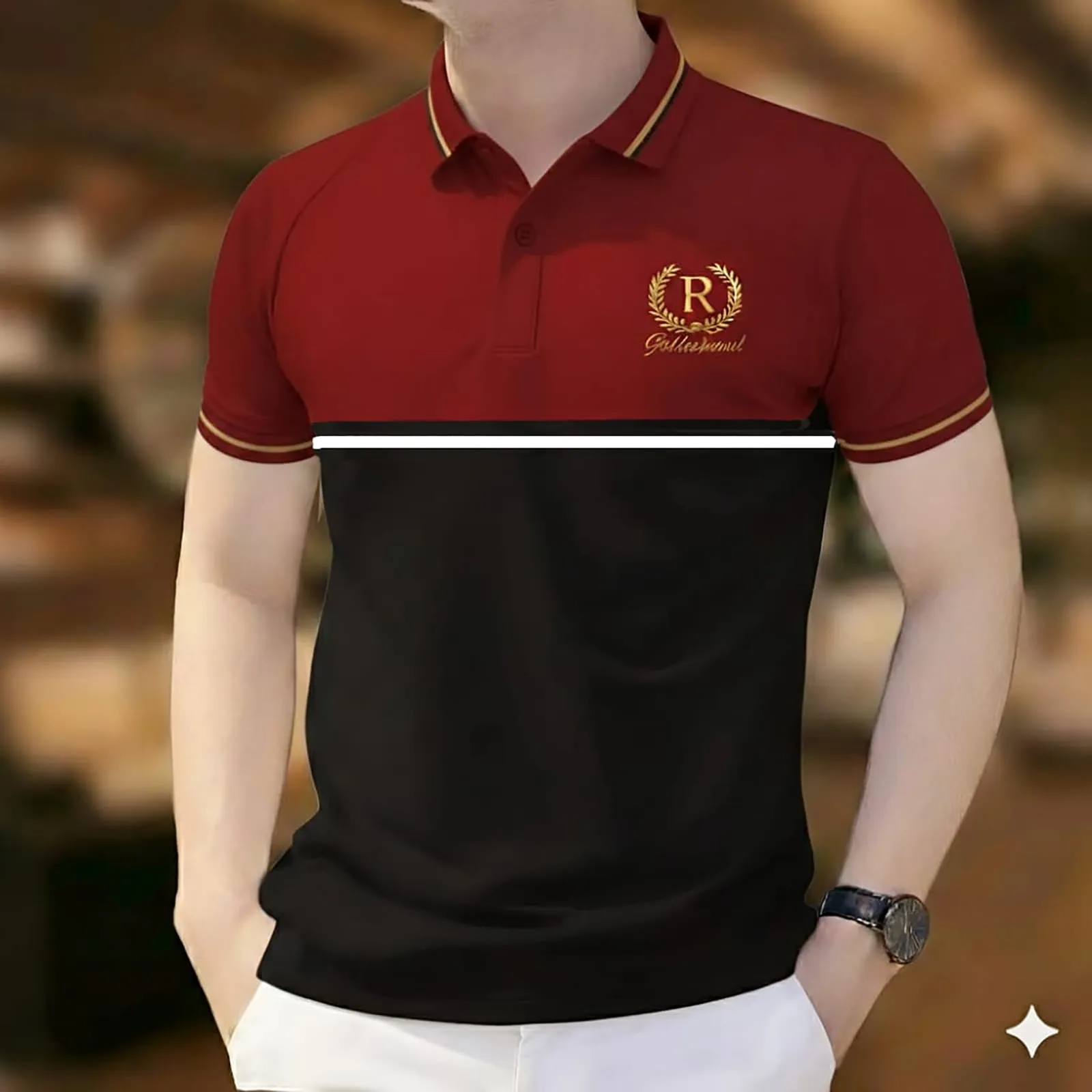 Elegant Polo shirt for men Feather-Soft Street-Style Polo-Shirt