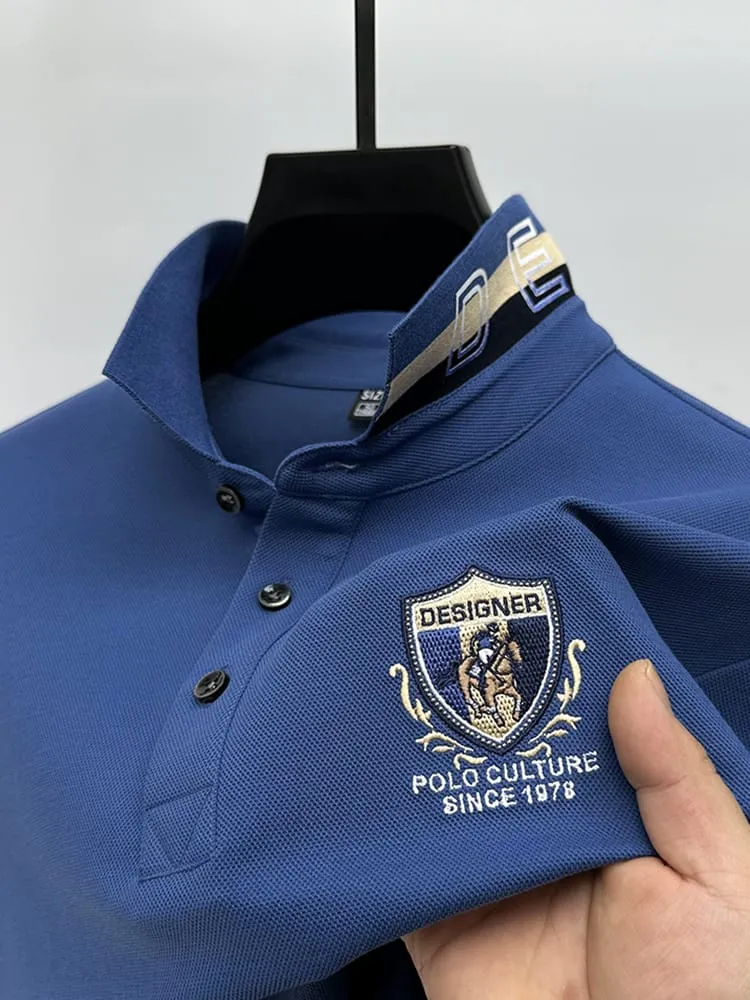 Elegant Premium Cotton Polo Shirt Modern Stylish Appeal