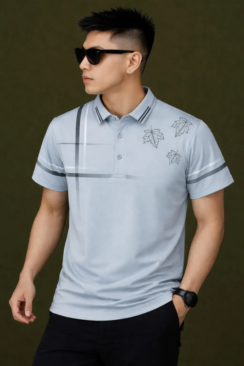 Elegant Premium Cotton Polo Shirt Modern Stylish Appeal
