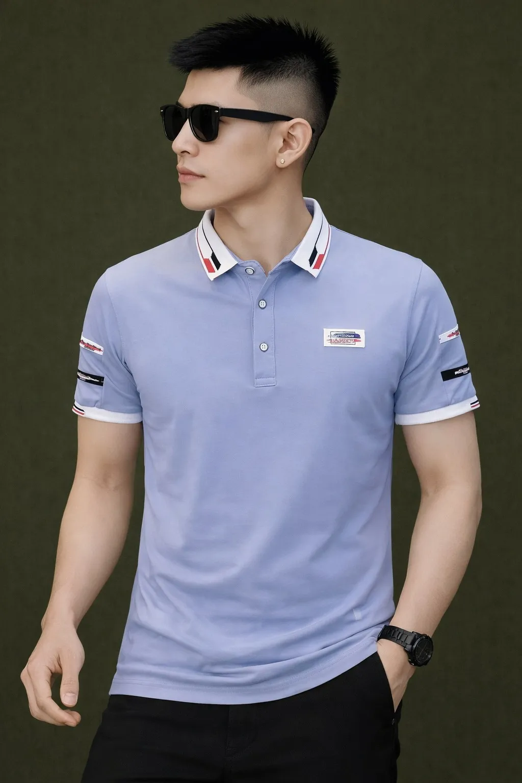 Elegant Premium Cotton Polo Shirt Sleek Modern Appeal