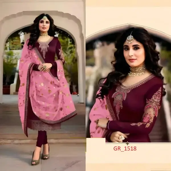 Elegant Soft Georgette Four Piece Attire
