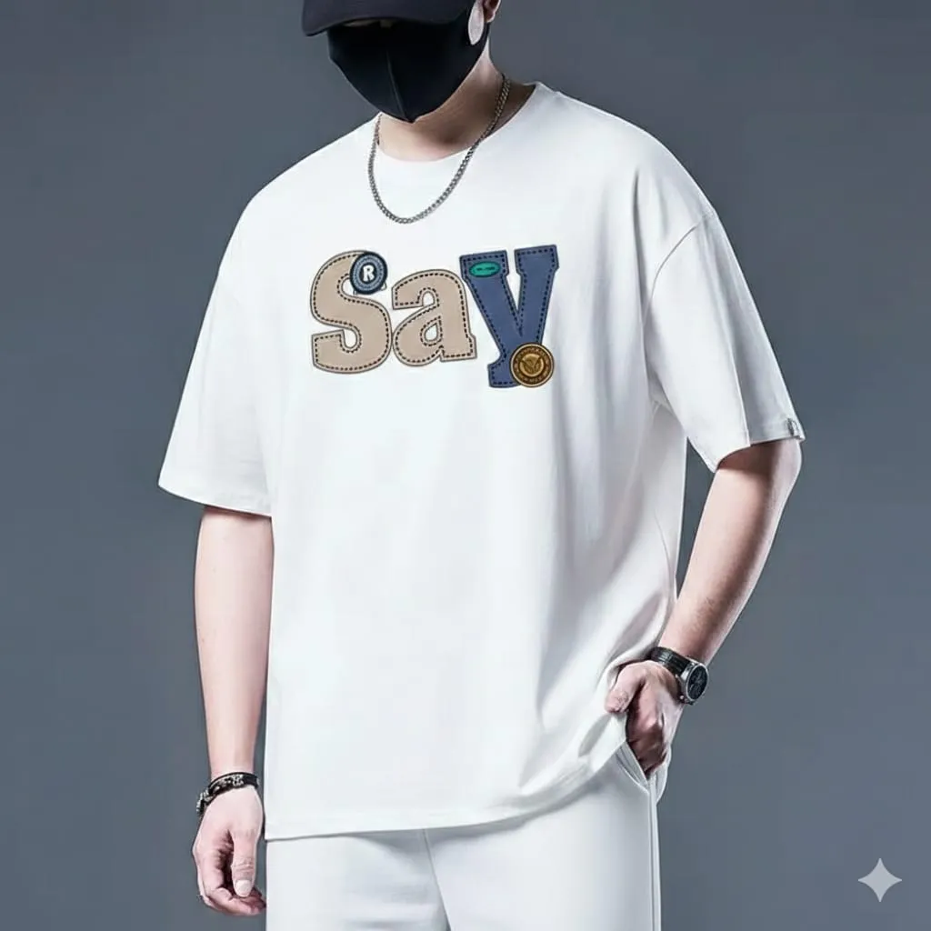 Elite Drop-Shoulder Premium Drop Shoulder Bold Graphics T-Shirt