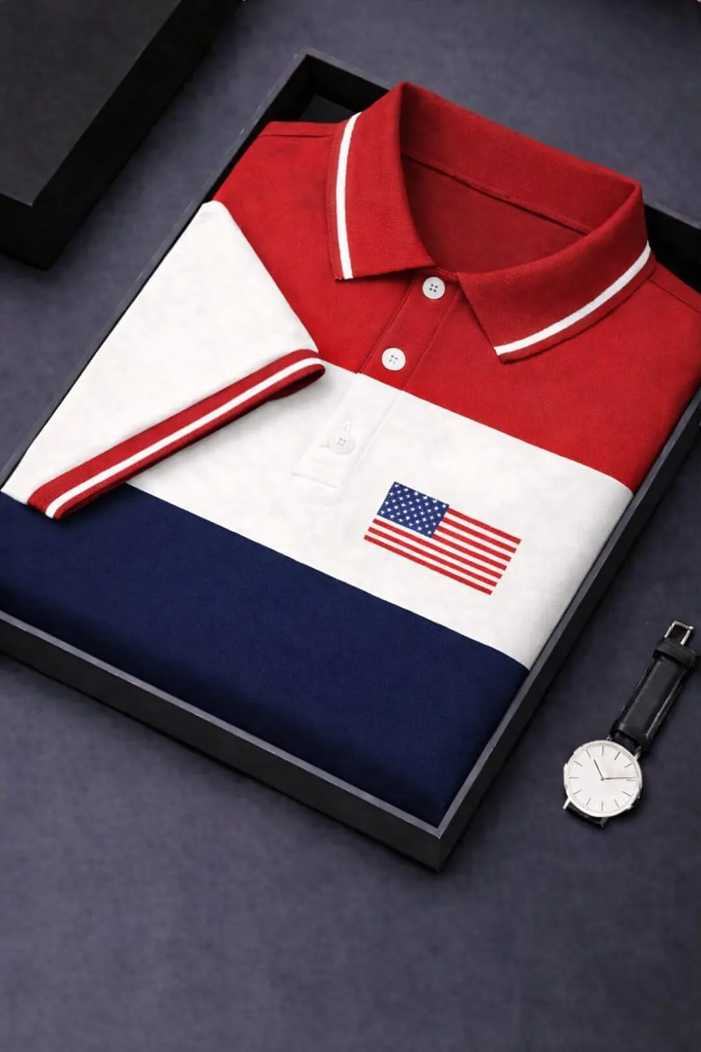 Premium-Fabric Authentic Stylish New Polo Shirt High-Def Print Polo-Shirt
