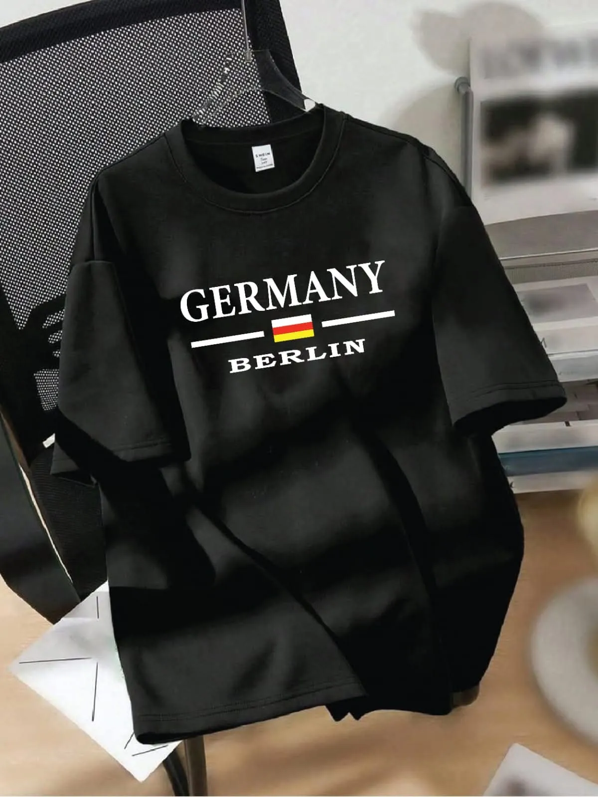 Elite Smart Stylish Drop Shoulder Solid Pattern T-Shirt