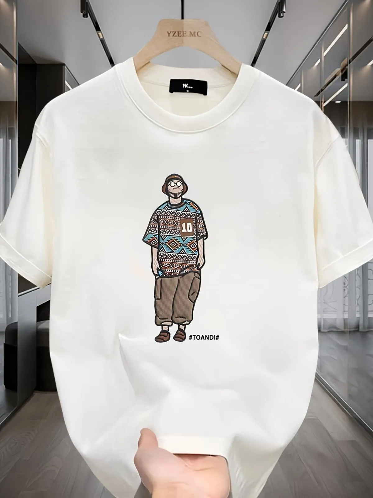 Elite Street-Style Stylish Drop Shoulder Solid Pattern T-Shirt