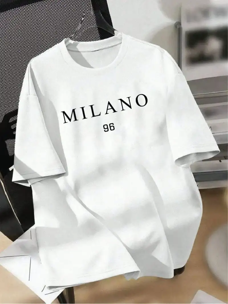 Exclusive Stylish Drop Shoulder Fine-Grade Exquisite Print T-Shirt
