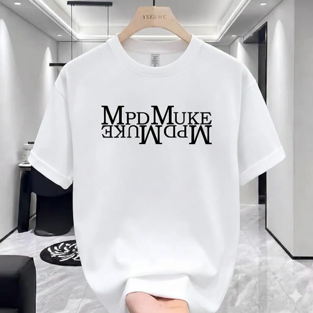 Fancy Half-Sleeve Premium Drop Shoulder Minimalist Look T-Shirt