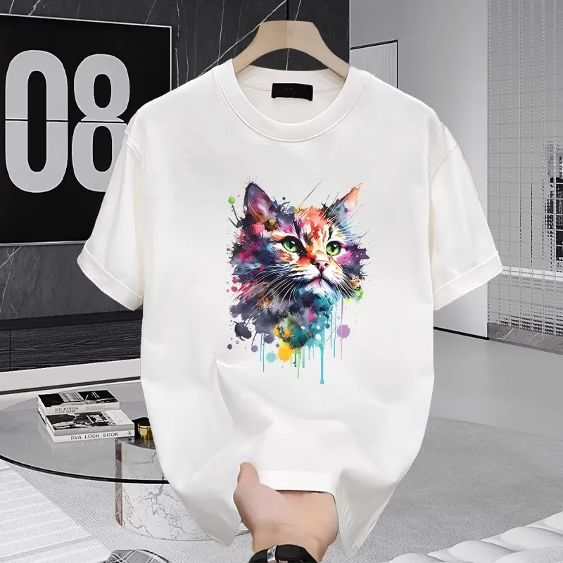 Fancy Stylish Drop Shoulder Heavyweight with DTF Print T-Shirt