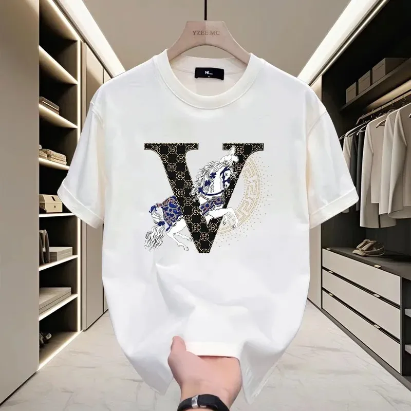 Fancy Stylish Drop Shoulder Soft Cotton with DTF Print T-Shirt