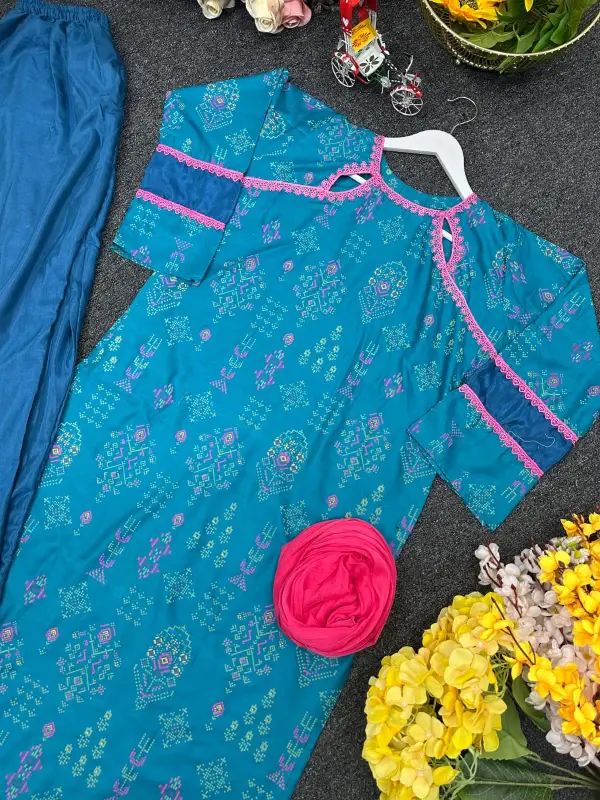 Fashionable Readymade Three Piece Design