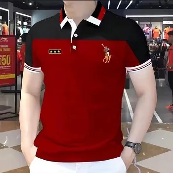 Formal Solid Polo Shirt Sleek Office Casual Fashion
