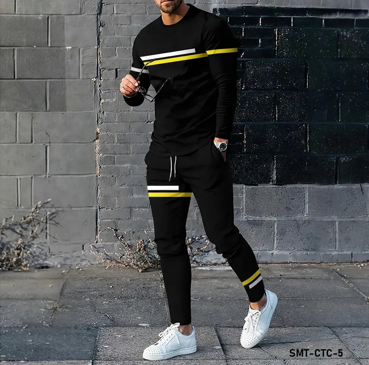 Nazmas Affordable Full Sleeve T-Shirt & Trouser Combo Set Online