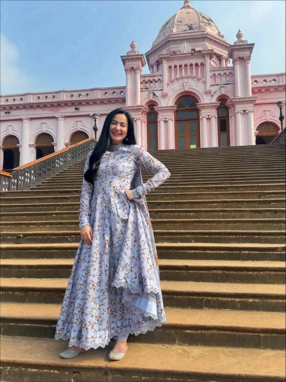 Hania Amir Inspired Digital Print Three Piece - Chic Wear