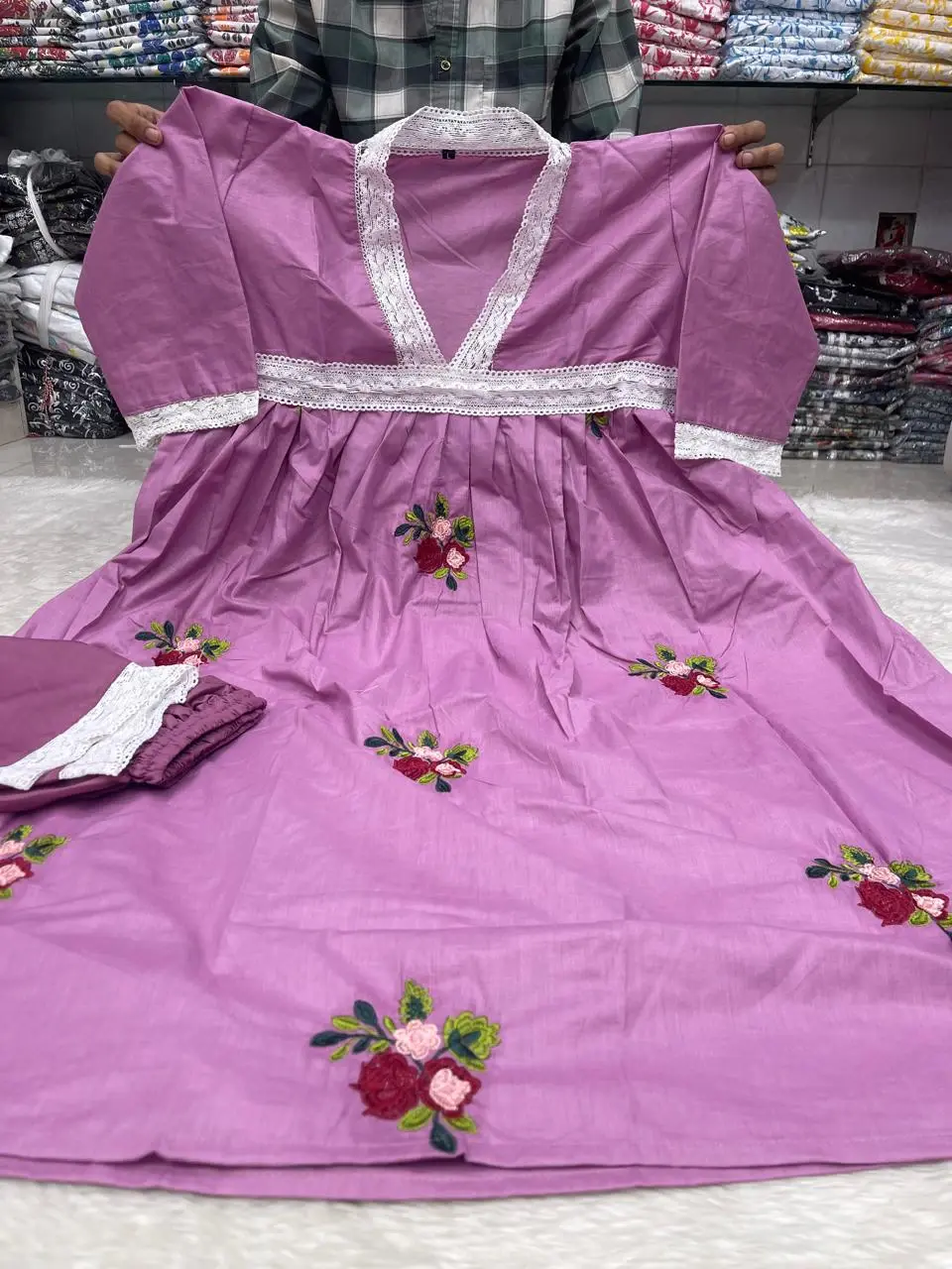 Gown Embroidery 2 Piece Buy At Best Price