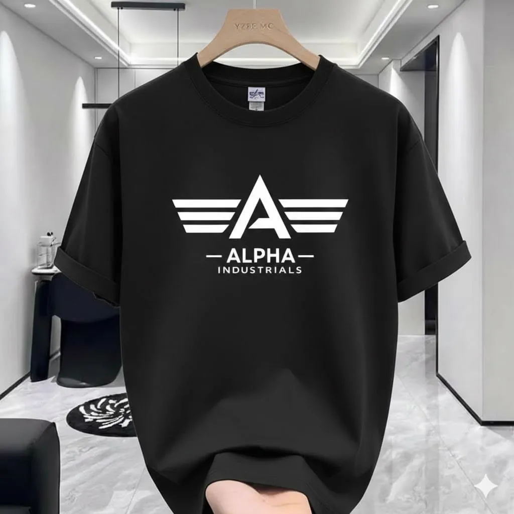 Grand Street-Style Premium Drop Shoulder with DTF Print T-Shirt