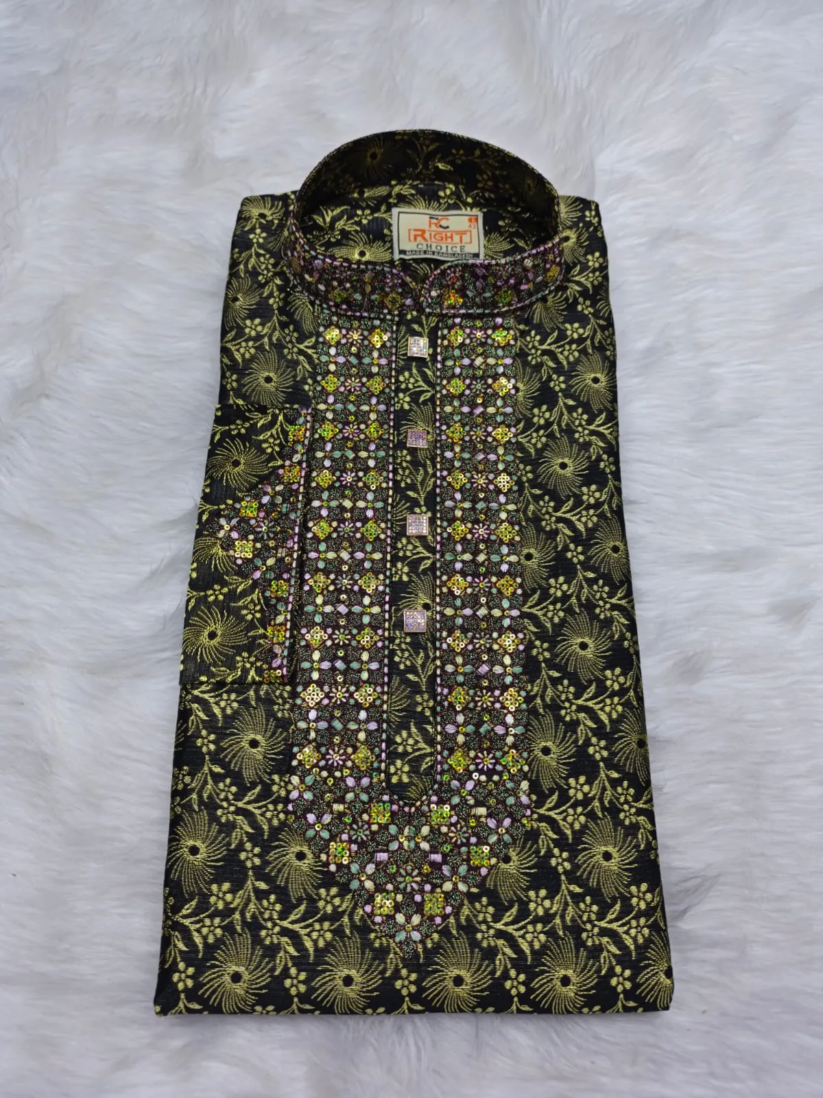 Indian Katan Embroidery Panjabi-23278
