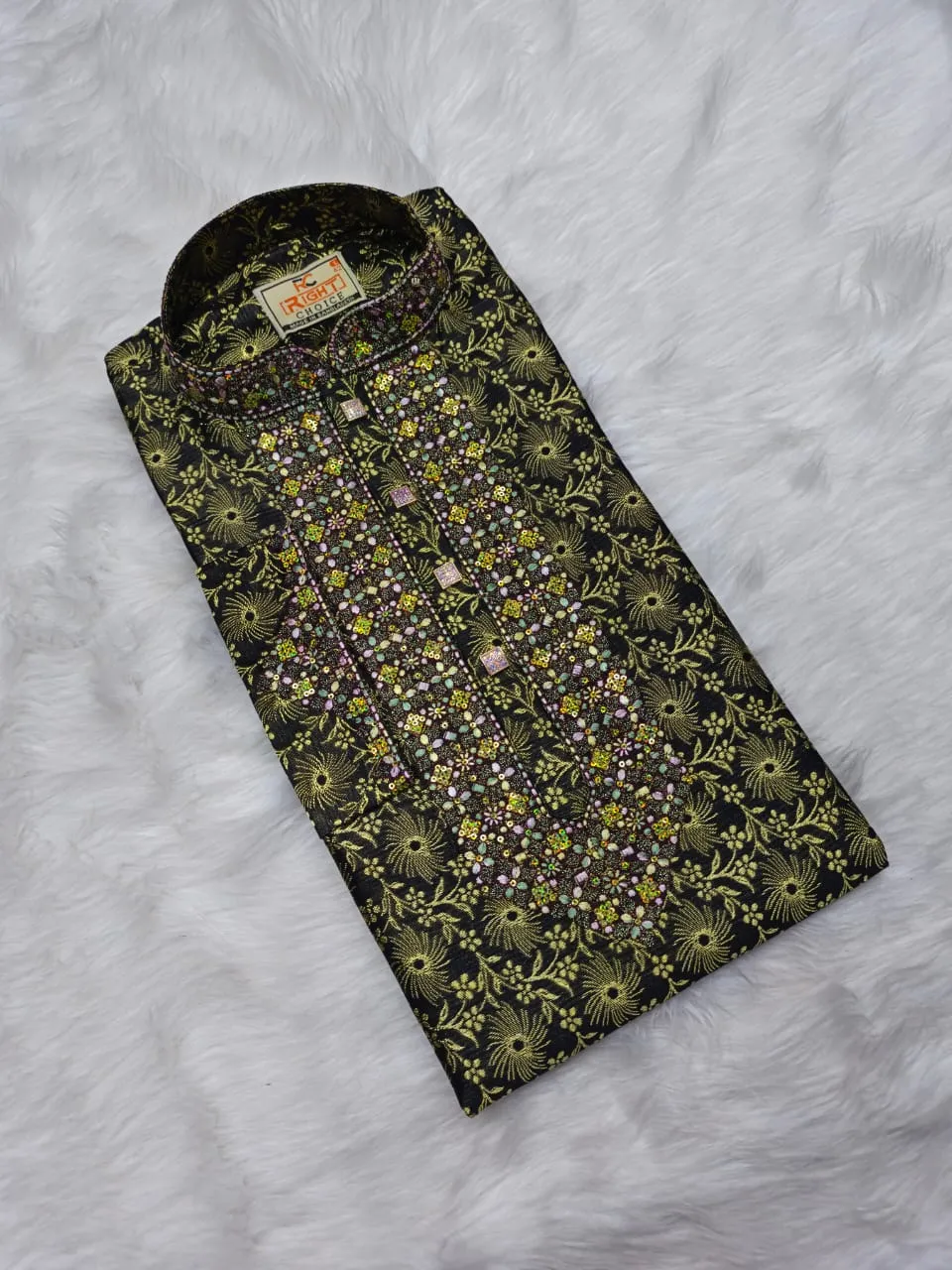 Indian Katan Embroidery Panjabi-23284