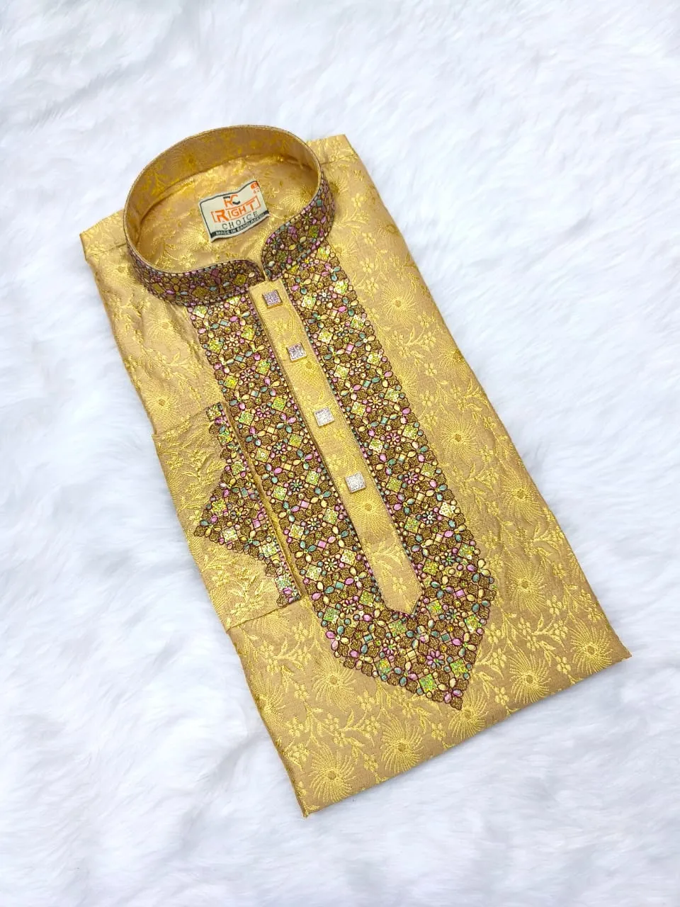 Indian Katan Embroidery Panjabi-23286