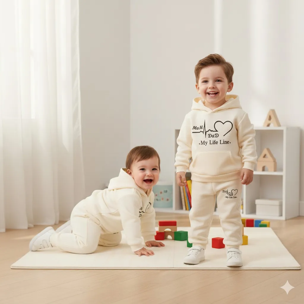 Shop Nazmas: Elegant Hoodie Set boys and girls Online BD (শুধুমাত্র একটি সেট বা একজন শিশুর ড্রেস)