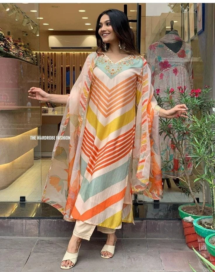 Stylish Readymade Cotton Three Piece for you