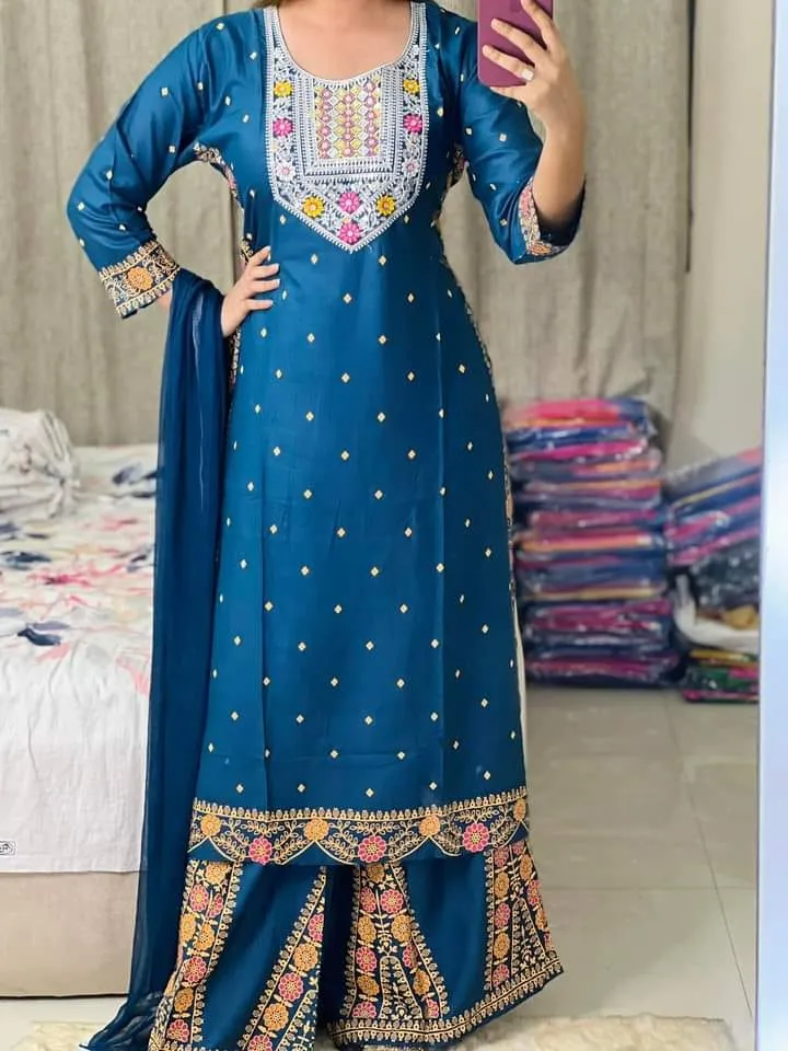 Luxury Garara Three Piece – Nazmas Shop Online at Lowest Price BD