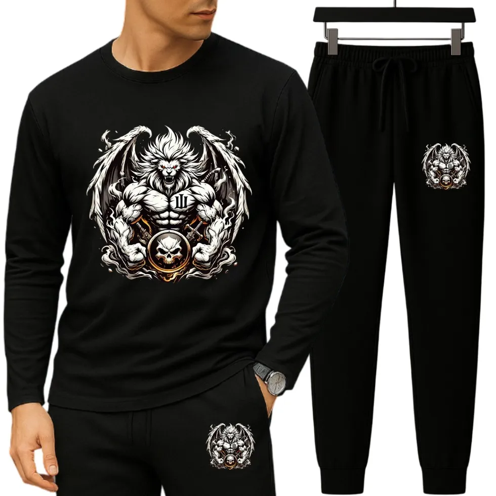Nazmas Long Sleeve Drop Shoulder Tshirt Set - Best Price
