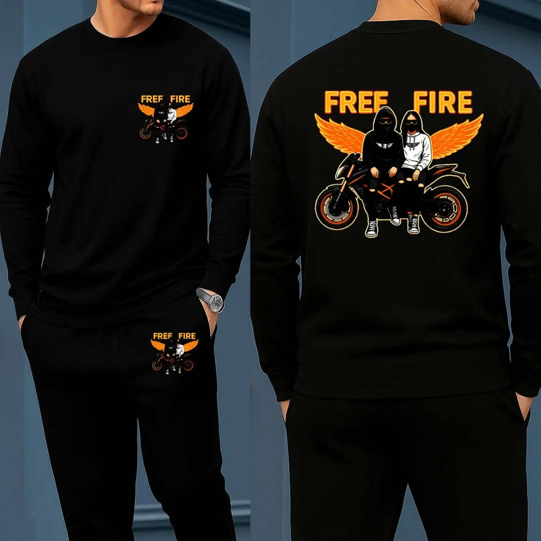 Nazmas Long Sleeve Drop Shoulder Tshirt & Trouser - Affordable
