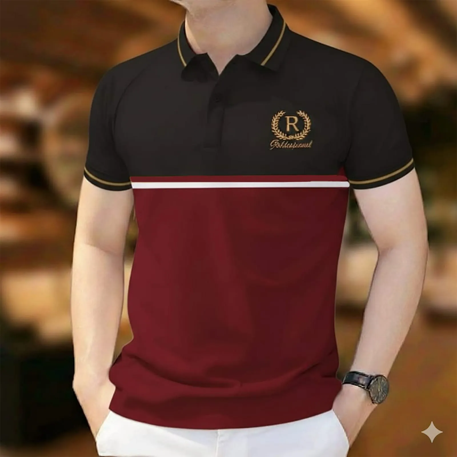 Luxury Polo shirt for men Premium-Fabric Athletic Polo-Shirt