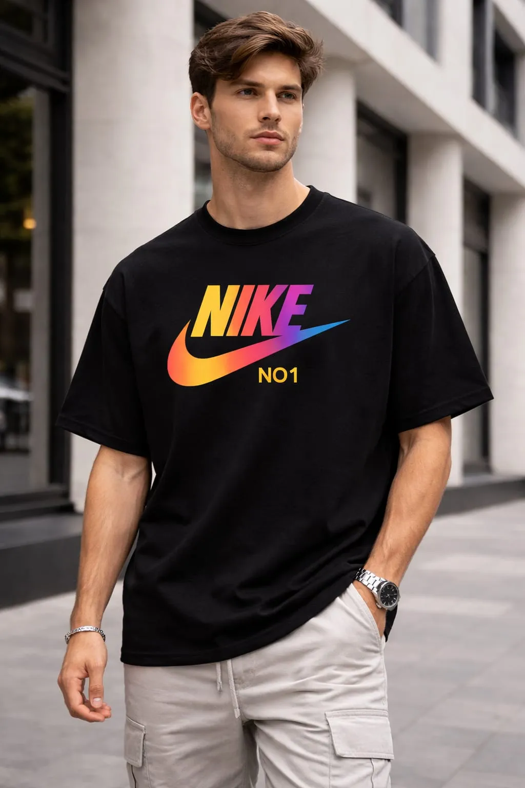 Luxury Stylish Drop Shoulder Feather-Soft Premium Finish T-Shirt