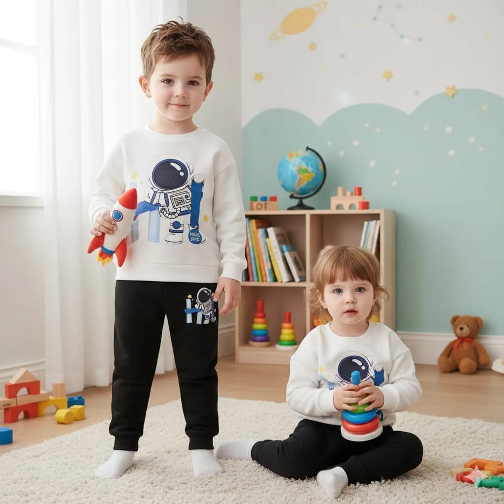 Shop Nazmas Kids Sweatshirt Set girls boys Online (শুধুমাত্র একটি সেট বা একজন শিশুর ড্রেস)