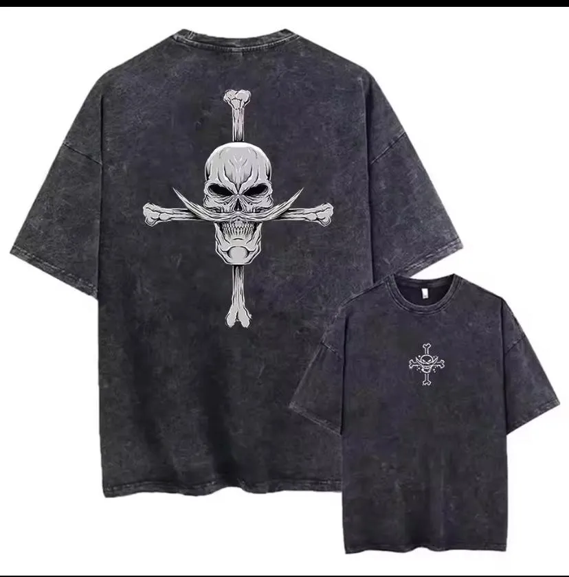 Modern Basic Premium Acid Wash Drop Shoulder with DTF Print T-Shirt