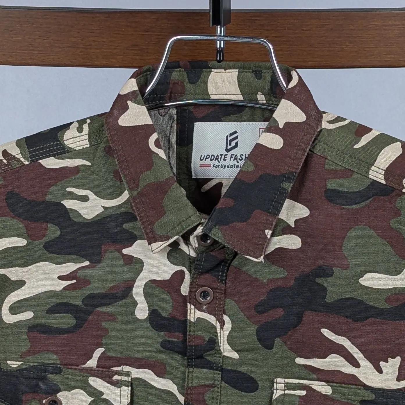 Nazmas Casual Shirt for Men (Army) - Lowest Price in Bangladesh