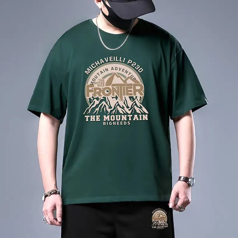 Original Premium Drop Shoulder Pure-Cotton Solid Pattern T-Shirt