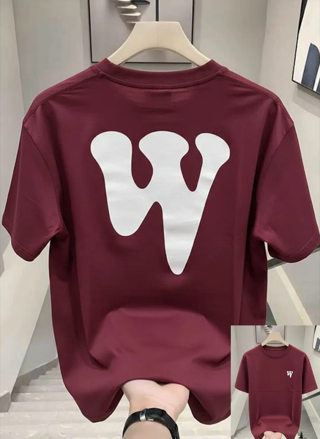 Original Premium Drop Shoulder Rich-Texture Minimalist Look T-Shirt