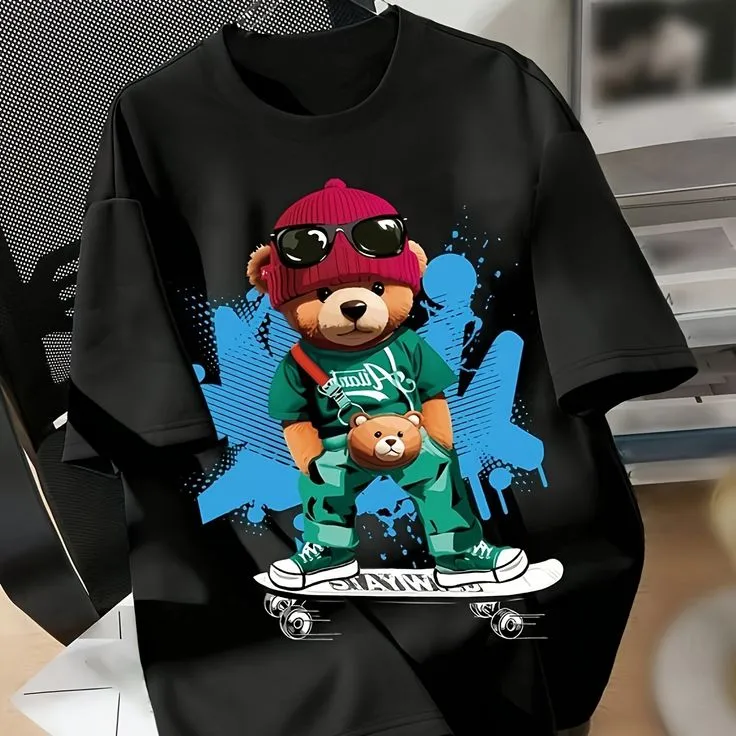 Original Slim-Fit Stylish Drop Shoulder Bold Graphics T-Shirt