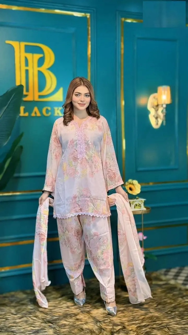 Pakistani Inspired Three Piece - Cultural Charm