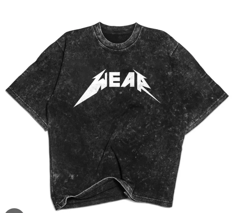 Premium Acid Wash Drop Shoulder Heavyweight Half-Sleeve Urban T-Shirt
