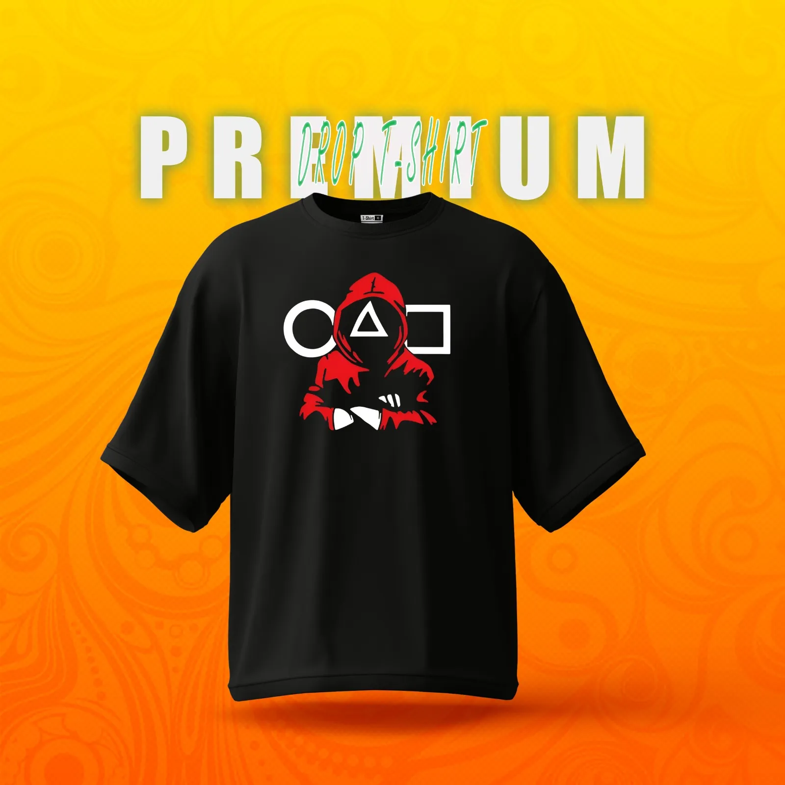 Premium Cotton Drop Shoulder Combed Athletic Deluxe T-Shirt